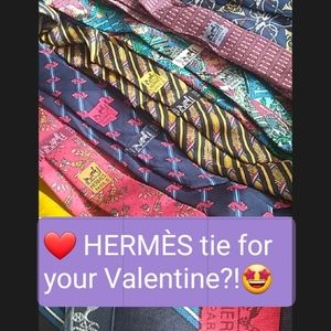 Valentines Gift for Men Hermes Tie New 👔💖♥